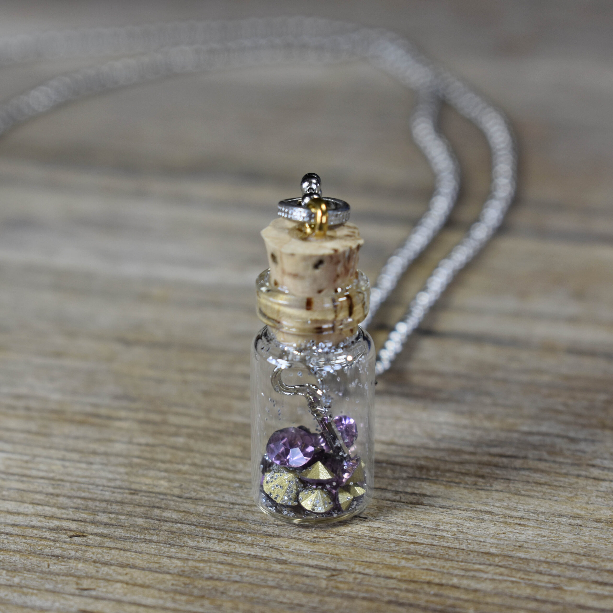 Birthstone Bottle Necklace - June #NC500-Jun | Cool Water Jewelry