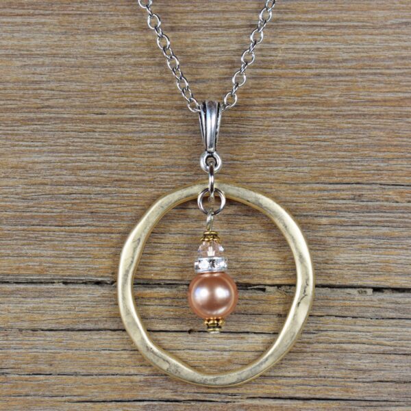 Sunshine Ring & Pearl Necklace #NC591-217