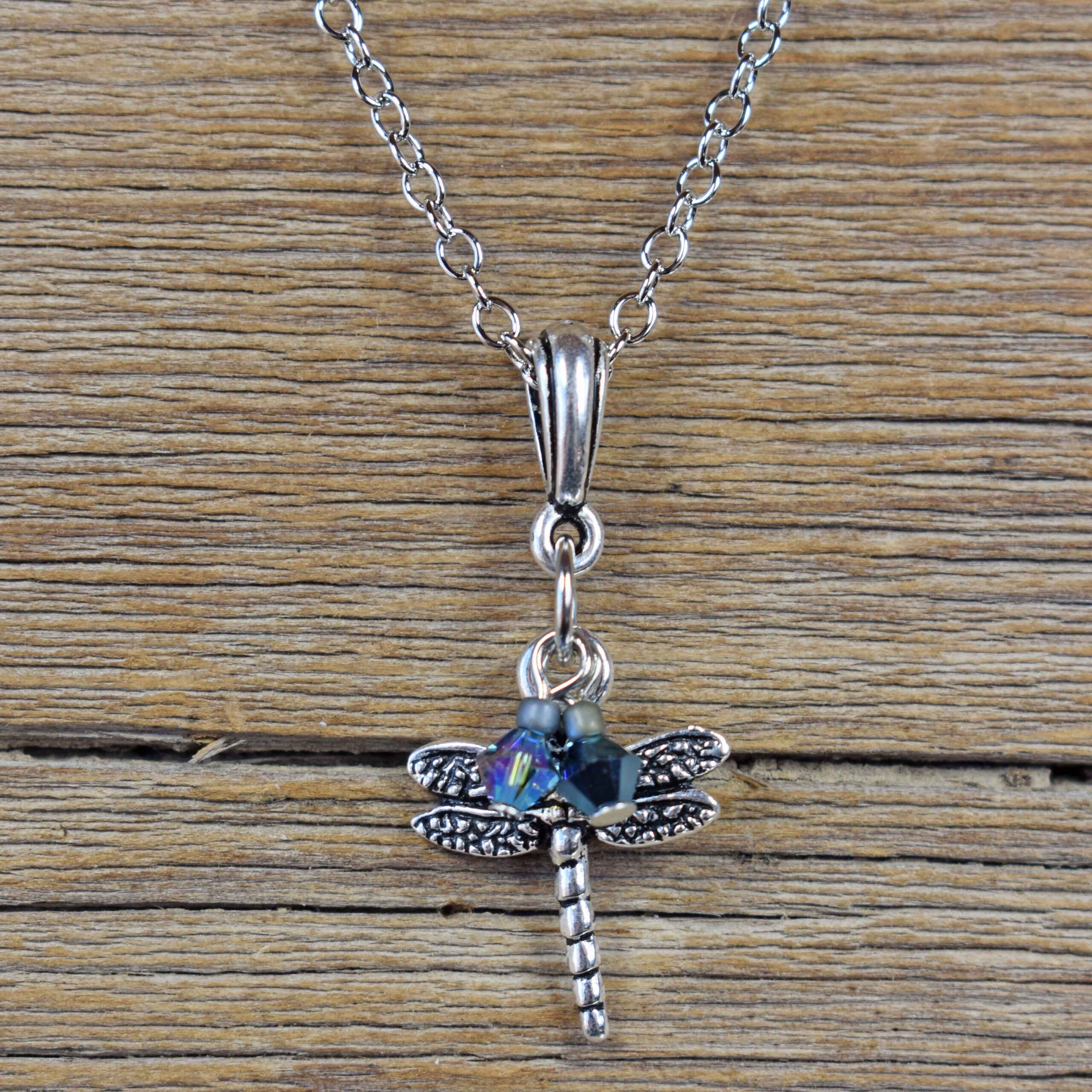 Sterling Silver Dragonfly Necklace (N31) – Naturally Inspired Orlando