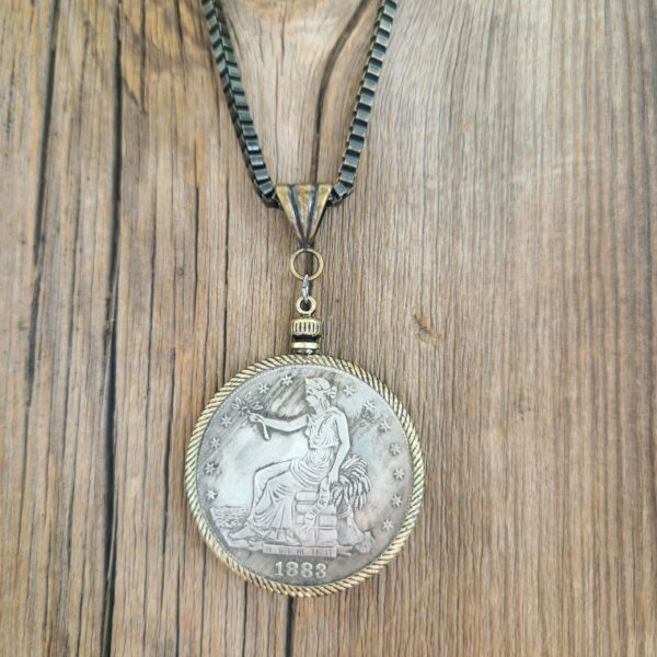 American Heritage Trade Dollar Pendant #NC632