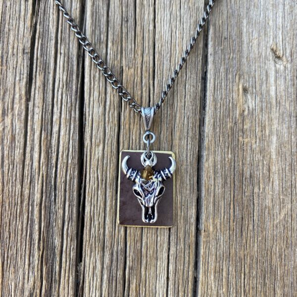 The Plains Buffalo Skull Necklace #NC659