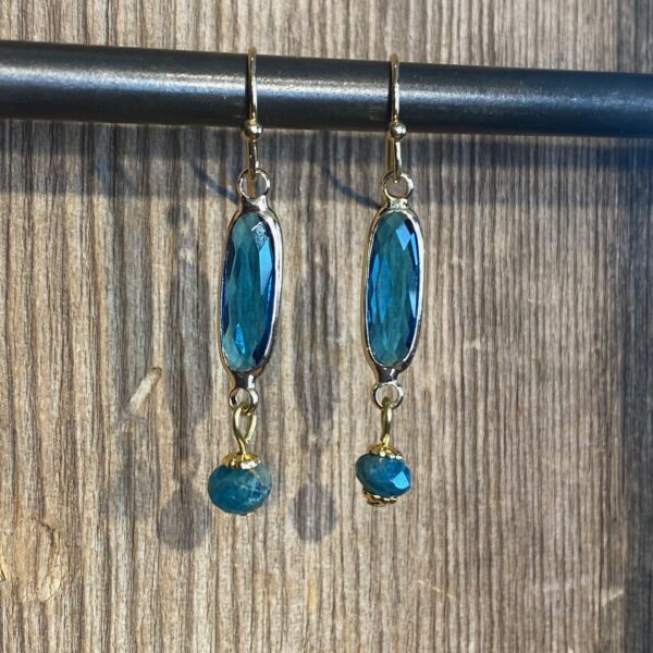 Headwaters Crystal & Apatite Earrings #876-221