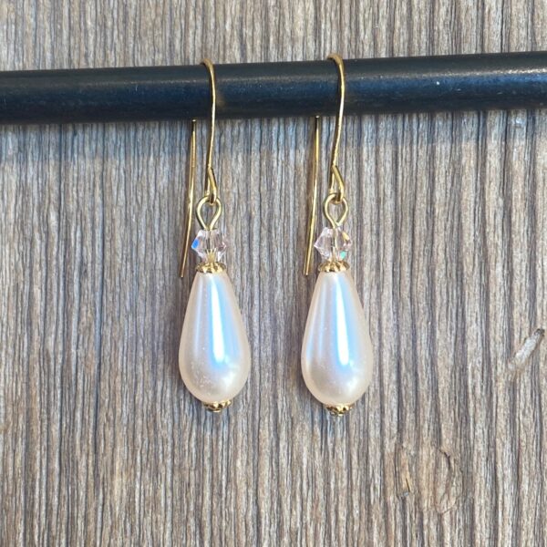 Sunshine Teardrop Pearl Earrings #EW858-217