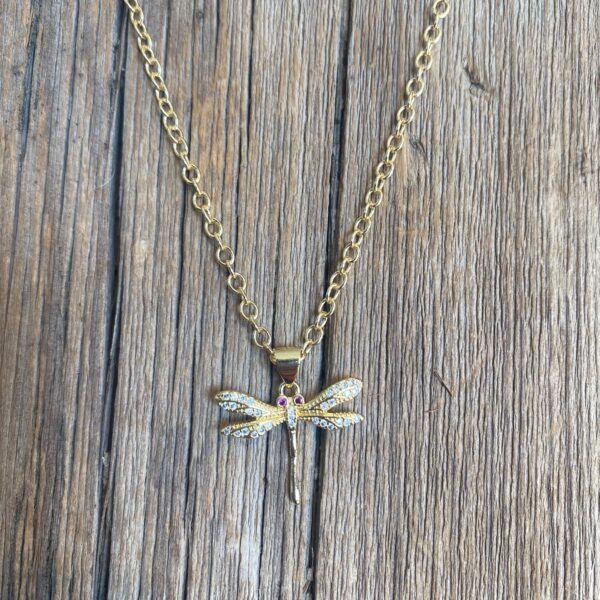 Sunshine Dragonfly Pendant #NC666