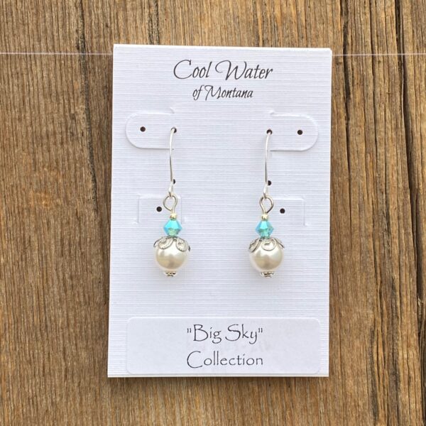 Big Sky Pearl Hook Earrings #EW903-216 - Image 2