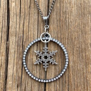 Great Outdoors Encircled Snowflake Pendant #NC689