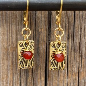 Indian Summer Nisshu Leverback Earrings #EW778-224
