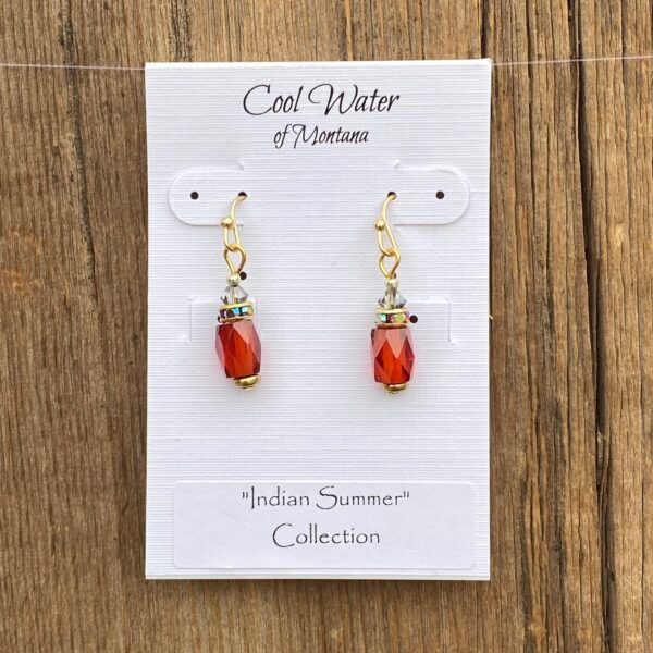 Indian Summer Nisshu Leverback Earrings #EW778-224 - Image 2