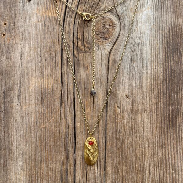 Indian Summer Blossom Oval Pendant #NC690-224 - Image 2