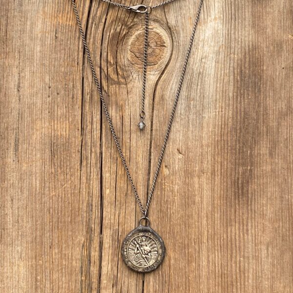 Renaissance Soldered St. Christopher Pendant #NC695 - Image 2