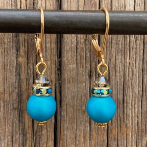 Watercolor Pearl Leverback Earrings #EW742-225