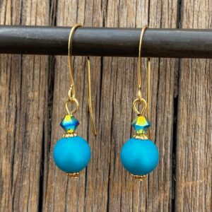 Watercolor Pearl Hook Earrings #EW903-225
