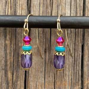 Watercolor Cubic Zirconia Earrings #EW904-225