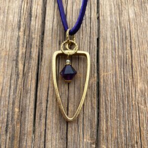 Watercolor Leather Pendant #NC683-225