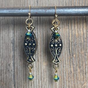 Watercolor Ornate Drop Earrings #EW924-225