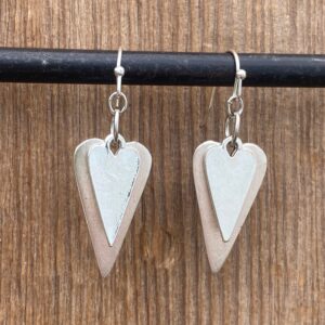 P.S. I Love You Double Heart Earrings #EW942