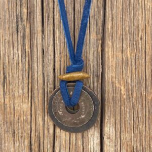 Timberline Antique Coins Leather Pendant #NC718-184